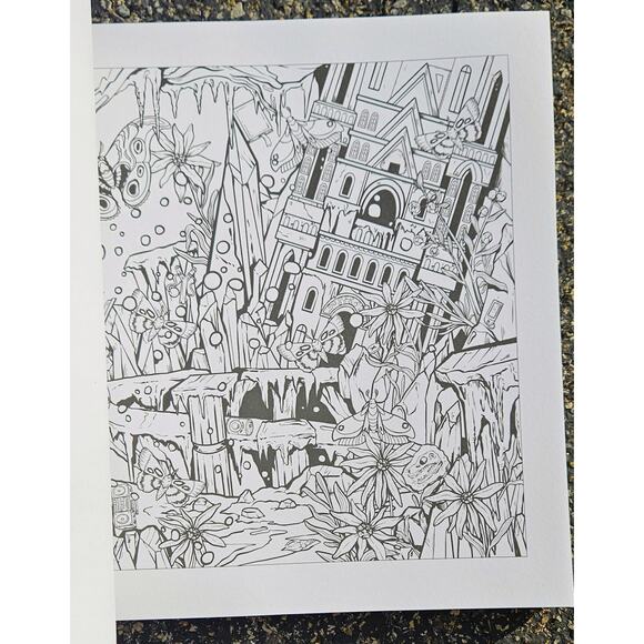 Mythographic Color & Discover Frozen Fantasies Winter Wonderlands COLORING BOOK - Picture 4 of 7